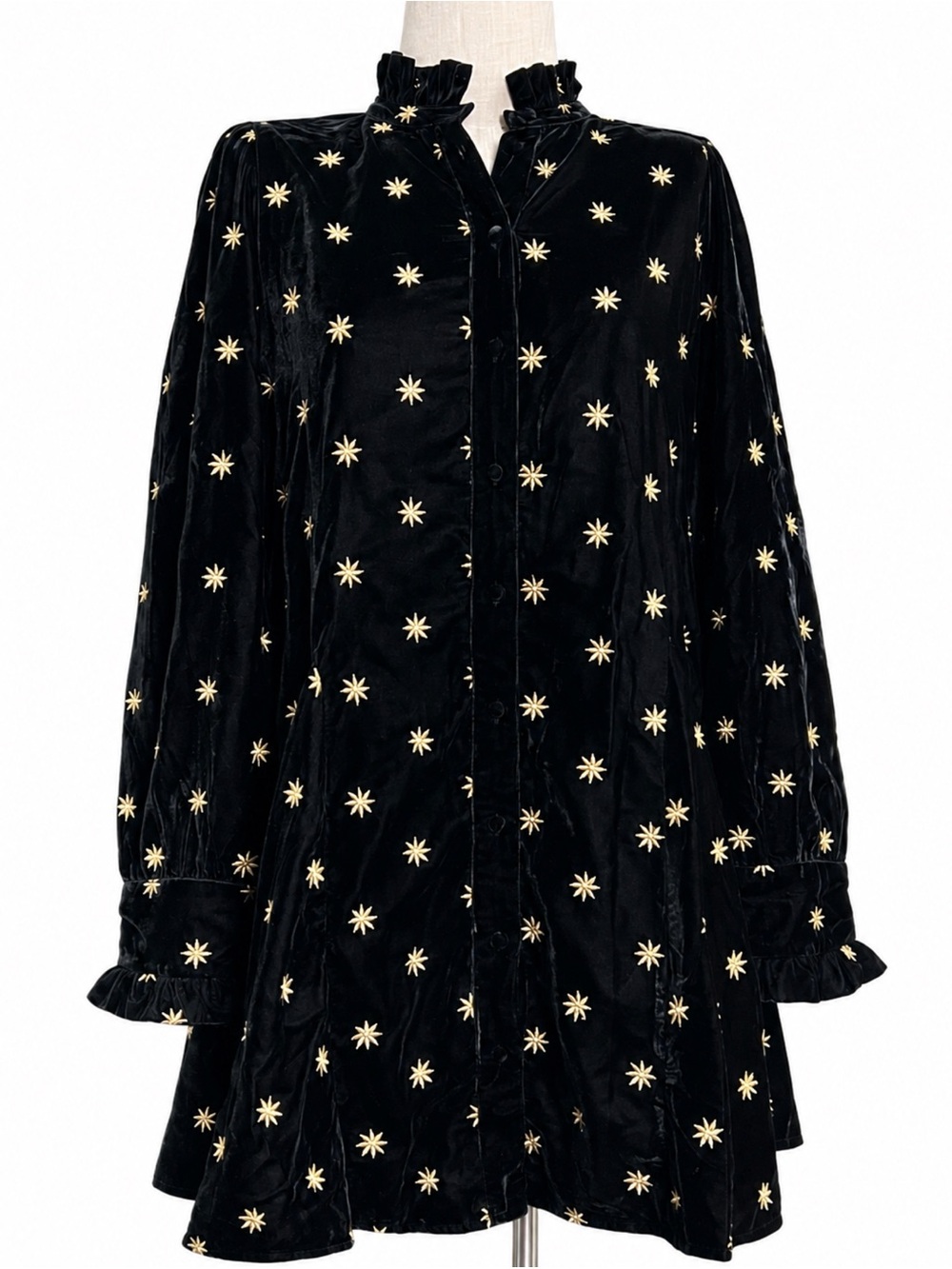 Sezane Orchidea Velvet Dress 2
